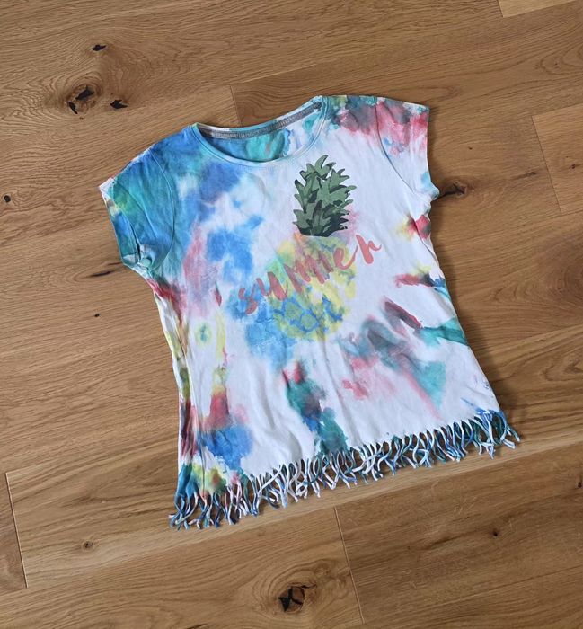 Pepperts bluzka z krotkim rekawem r. 134/140 tie dye