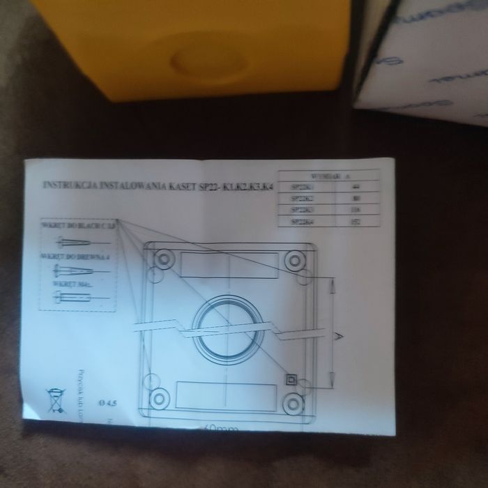 Przycisk STOP z blokada kaseta SP22K1-05-  2 szt.