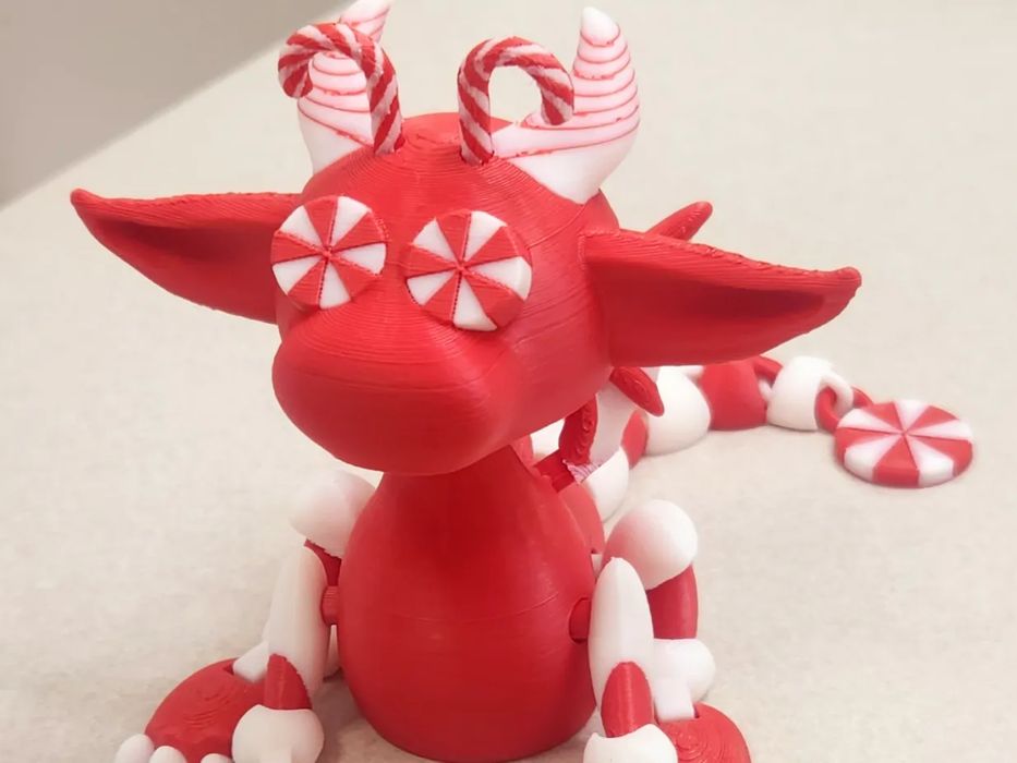 Dragão Articulado de Pau de Canela