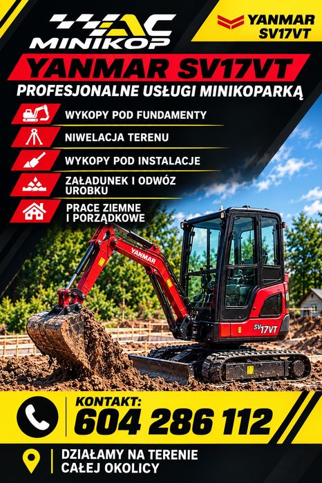 Uslugi minikoparka AC Minikop