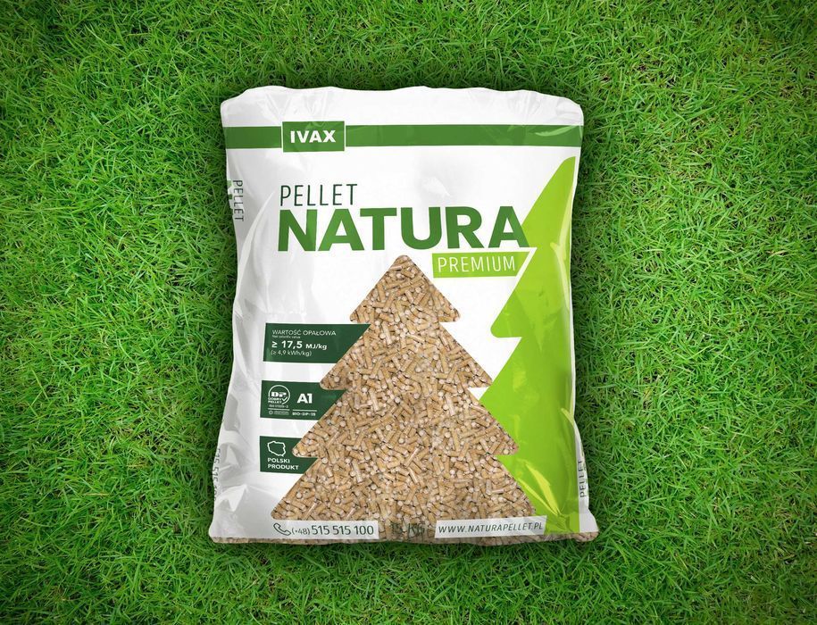 Pellet Natura Premium pelet z trocin DARMOWA DOSTAWA certyfikat A1