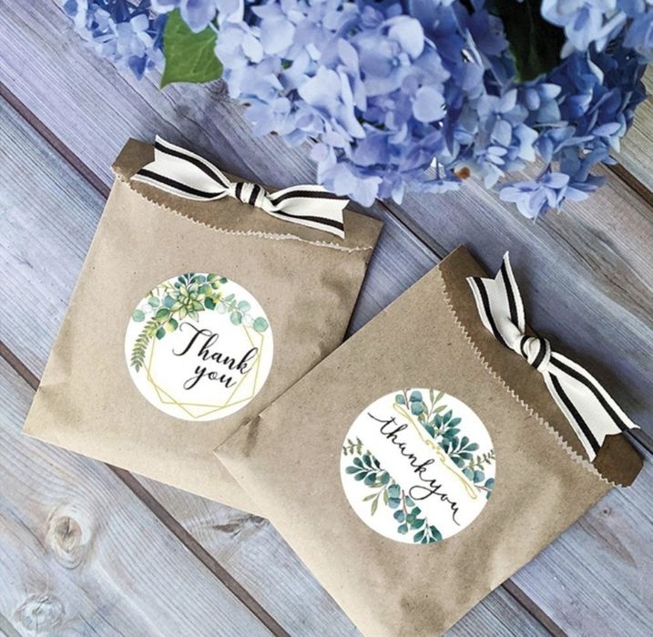 NAKLEJKI ozdobne samoprzylepneTHANK YOU-2,5cm 20+1