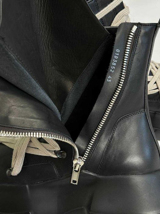 Rick Owens Mega lace Tractor boots черевики чорні ботинки 43