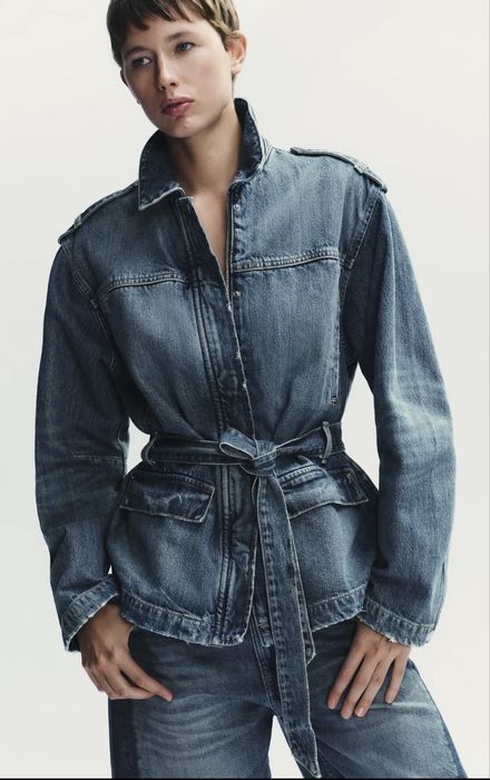 Стильна джинсова куртка піджак Zara