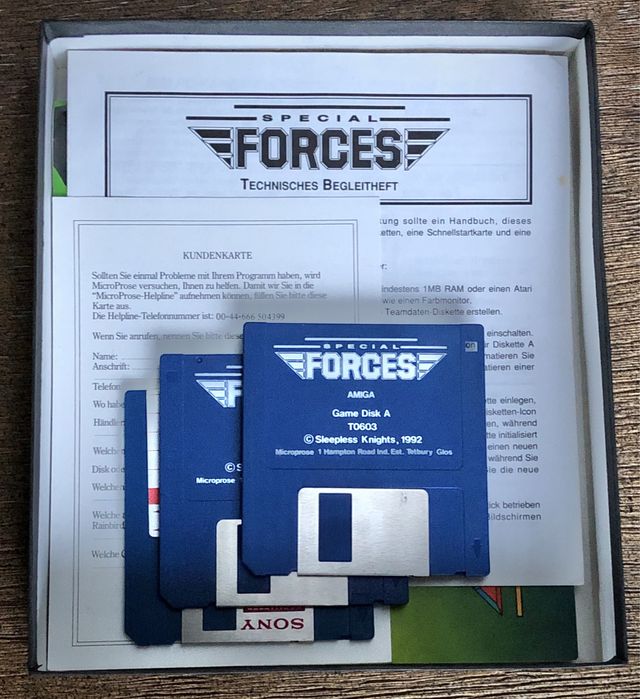 Gra taktyczna SPECIAL FORCES na komputer Commodore AMIGA 500 retro !!!