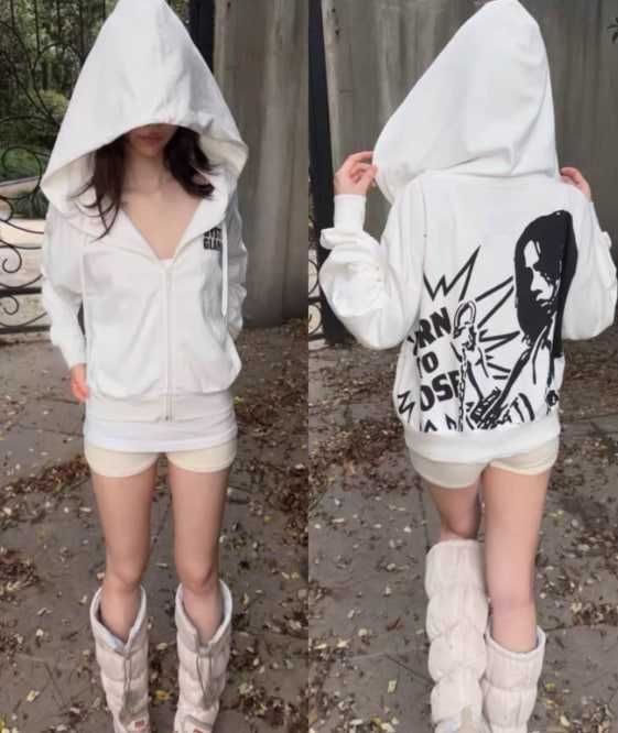 Hysteric Glamour Hoodie 'Born to Lose' raf simons lgb balenciaga rick