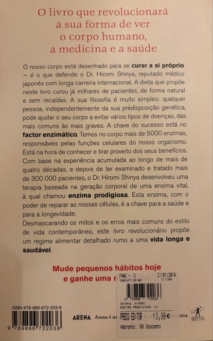 Livro A enzima prodigiosa