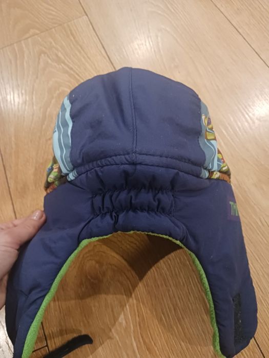Czapka uszatka chłopiec 52-54 na 6-7 lat