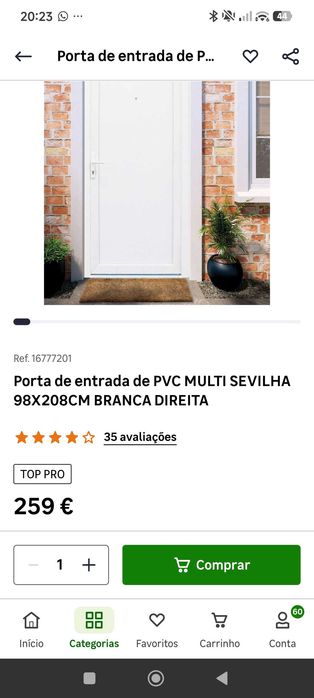 Porta de entrada nova
