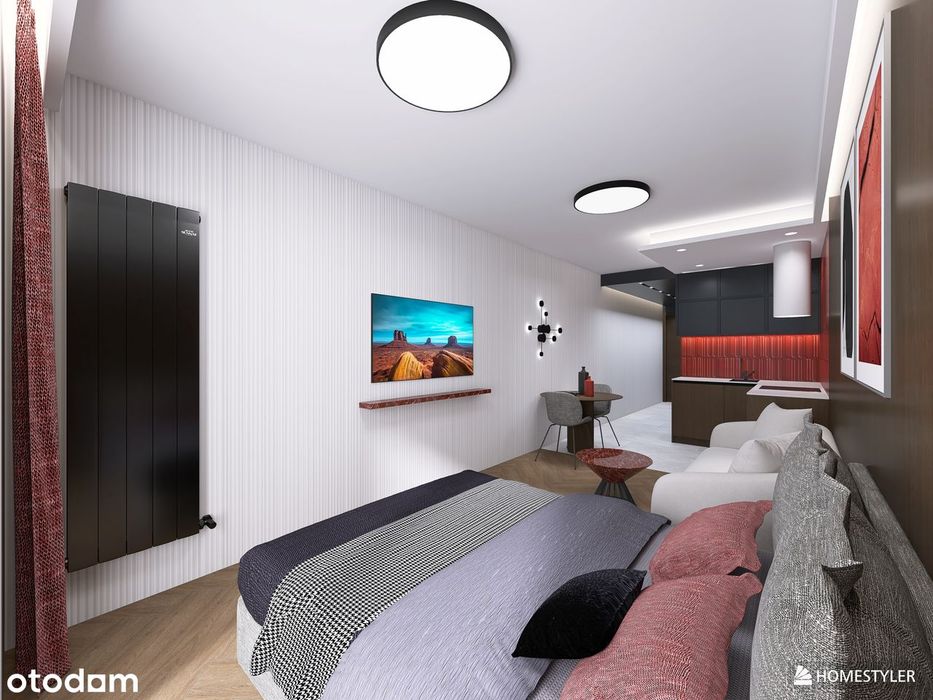 Klimatyzowane studio 27,6m2 ul. Kościuszki 22