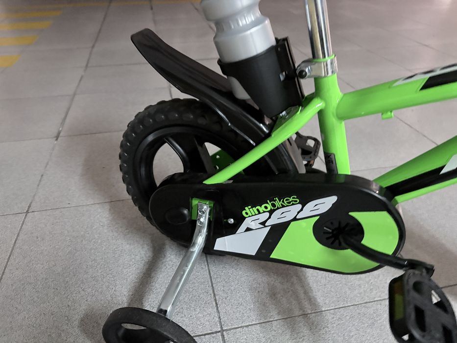 Bicicleta de Criança Verde com Rodinhas
