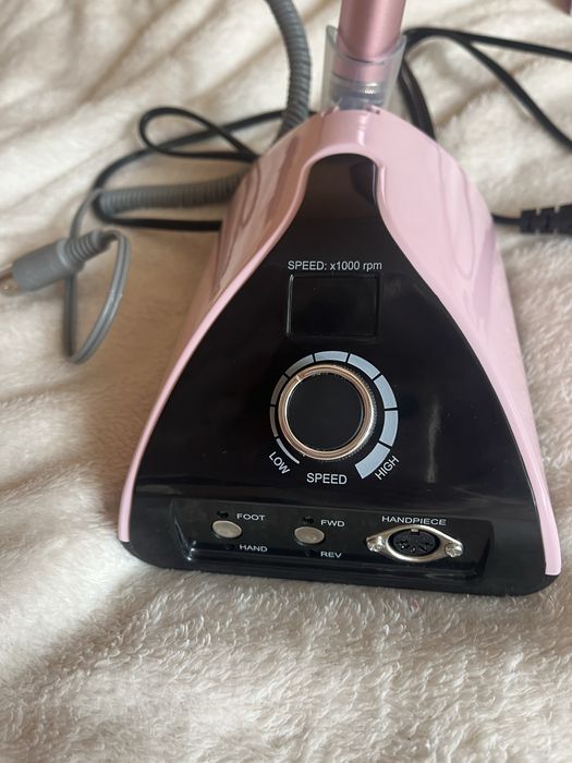 фрезер Nail Master Nail Drill ZS-711 Pink із якісними фрезами