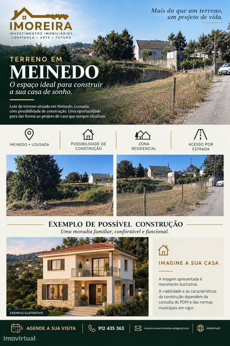 Terreno urbano com acesso pavimentado em Lousada