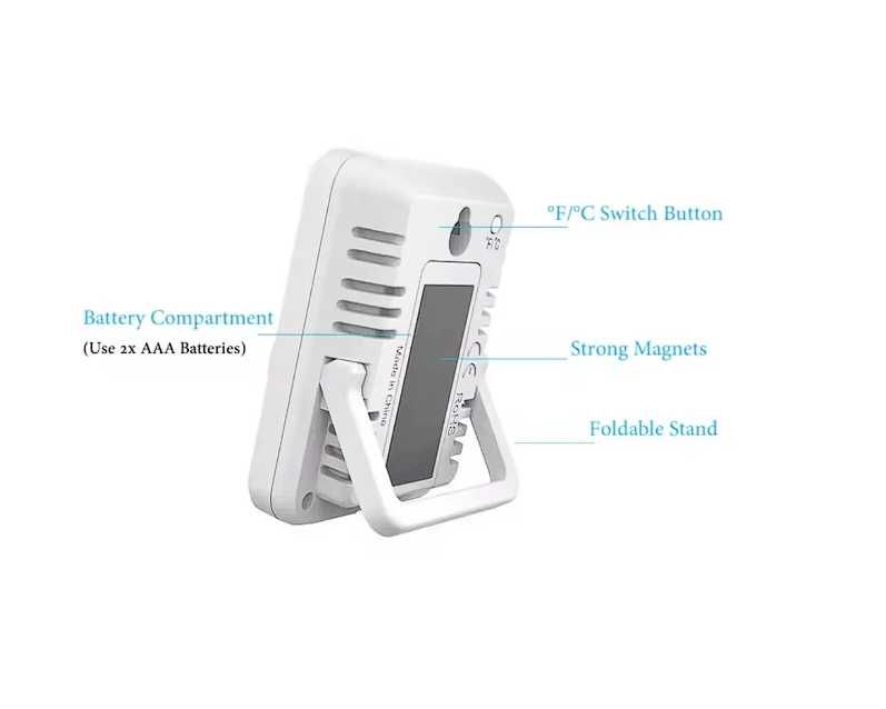 Термометр гігрометр Електроний вимірювач температури та вологості indoor thermometer MC40
