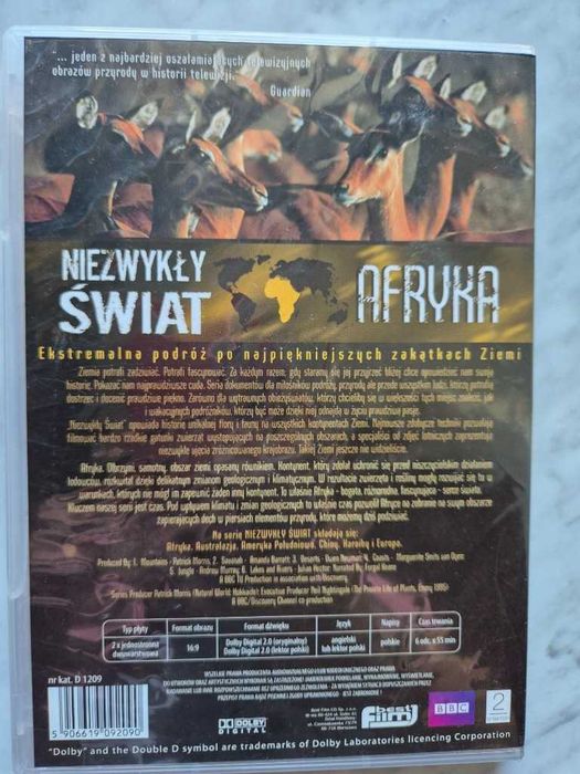 Niezwykły Świat Afryka film DVD BBC (2 DVD)