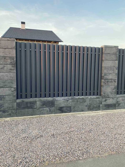 Забор из штакетника - штакетник металлический купить