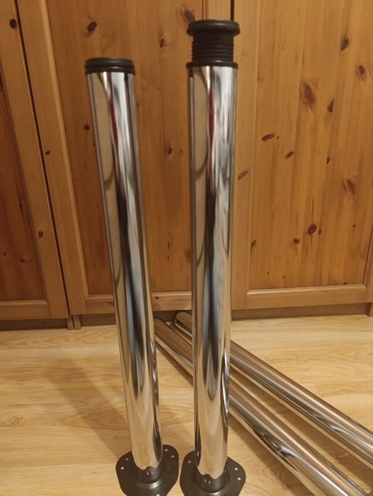 4 sztuki nogi srebrne  70 cm - 73 cm