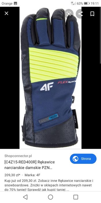 Rękawice narciarskie 4f