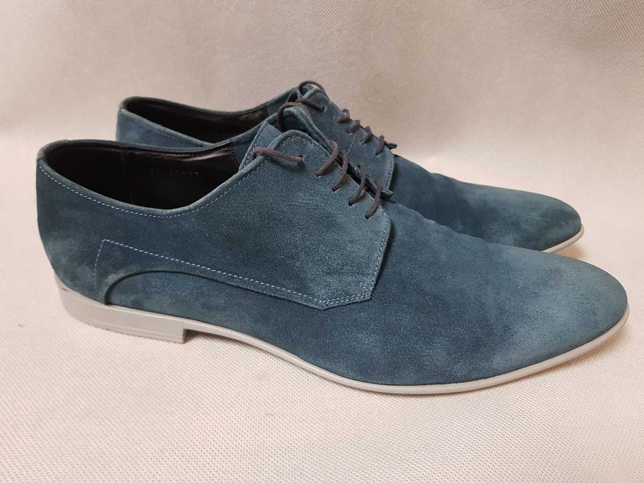 HUGO BOSS - Męskie Buty Zamszowe roz. 45 - 29,5 cm Super _ >