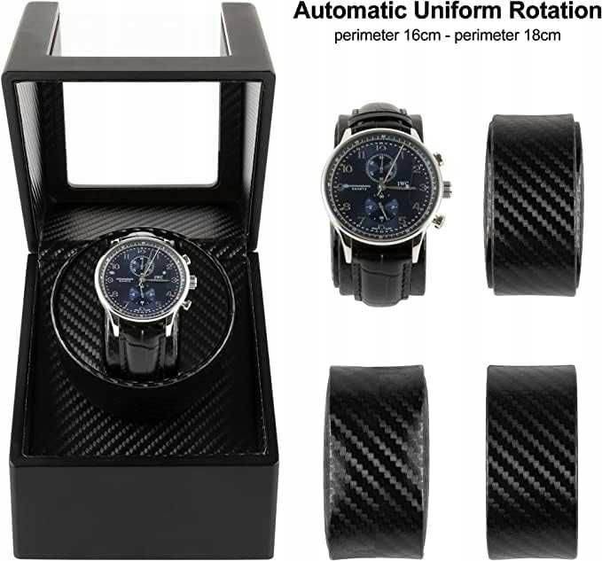 Rotomat do zegarka czarny automatyczny lub na baterie