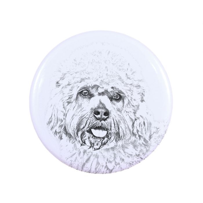 Dandie Dinmont Terrier przypinka z psem duża Art-Dog
