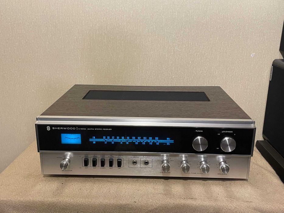 Аудиофильский красивый HI-FI ресивер 70-х SHERWOOD S-7210A (ЗВУК!)