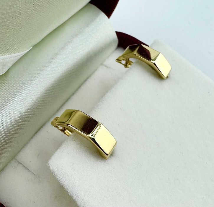 Eleganckie złote kolczyki 1,49g PR.585 14K dł. 1,8cm