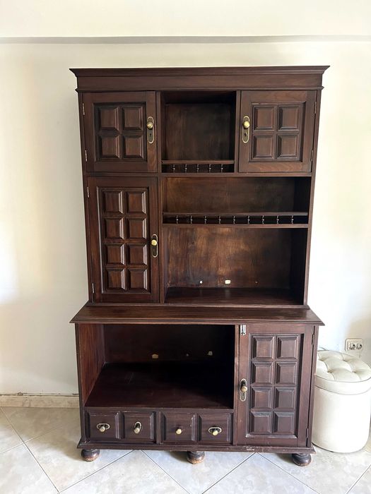 móvel sala/móvel apoio/estante/armário em madeira VINTAGE