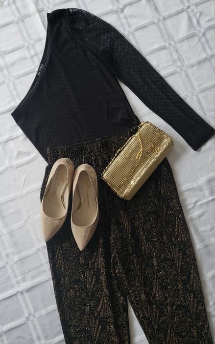 Spodnie Damskie Wieczorowe Monki r.34/36