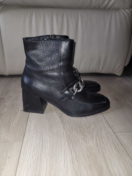 Botki Nessi skóra naturalna r.37
