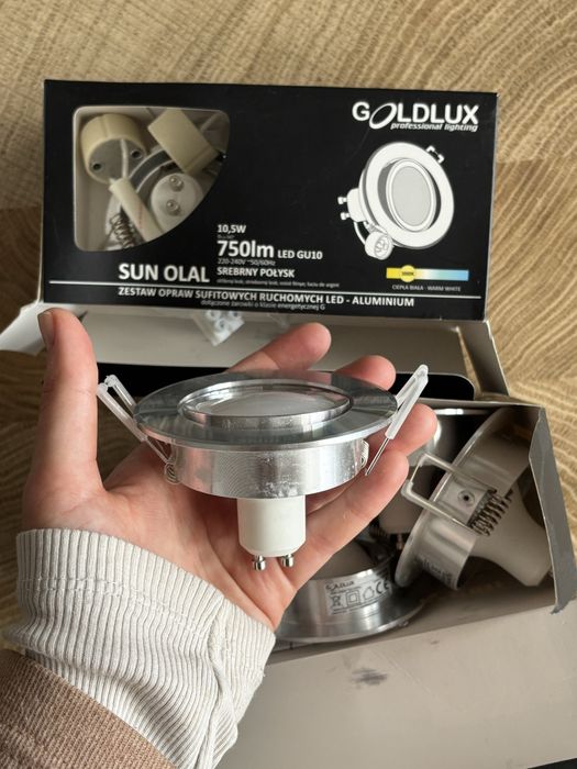 Zestaw opraw sufitowych ruchomych led goldlux