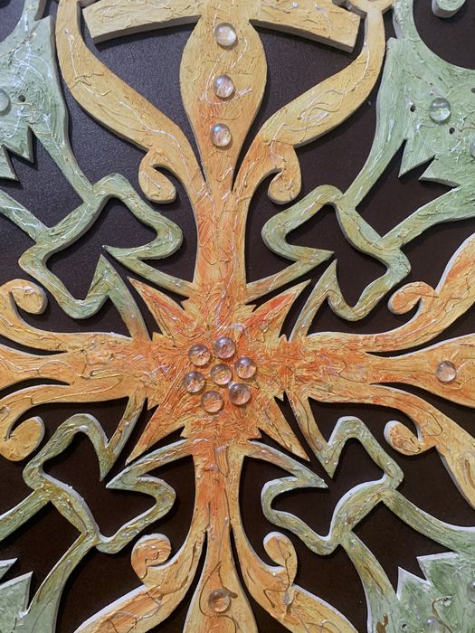 Quadros mandala com pedraria