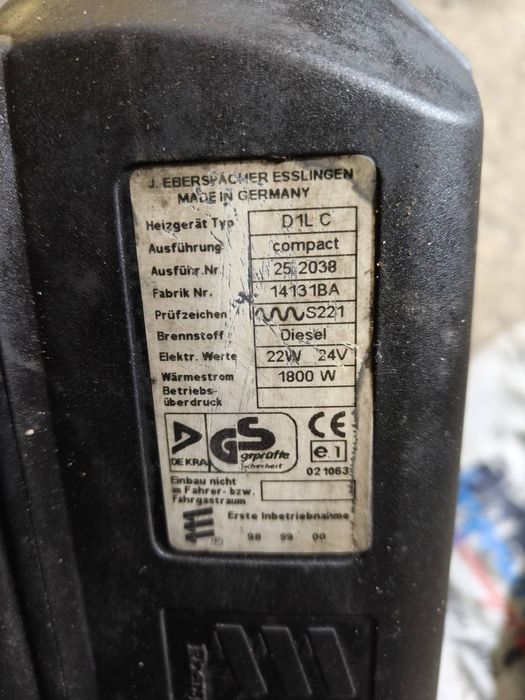 Вебасто автономний обігрівач SCANIA