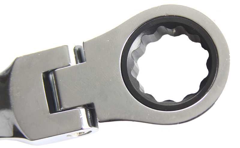 Klucze płasko-oczkowe z grzechotką 8-19 mm 7szt