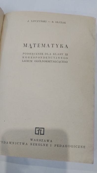 Matematyka Lipczyński Olczak