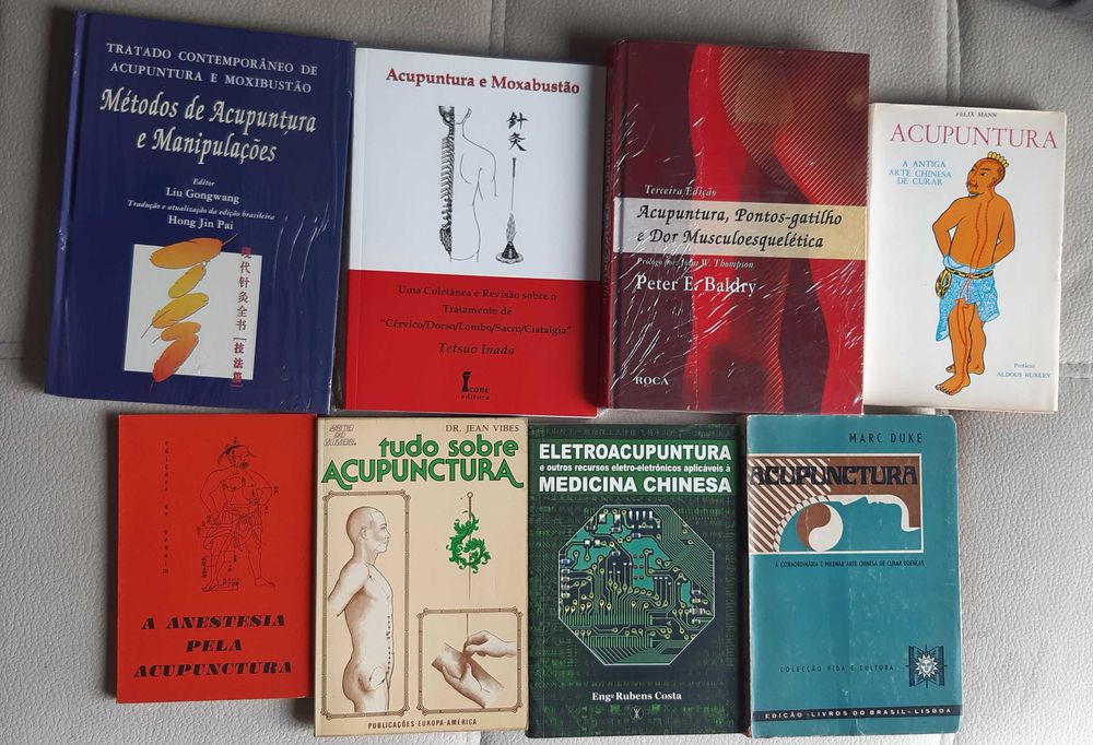 Lote livros sobre acupuntura