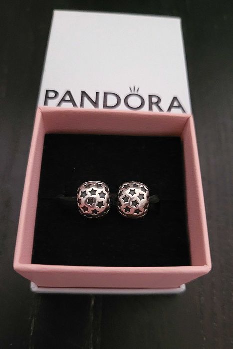 PANDORA oryginalne klipsy droga mleczna gwiazdki 2szt unikat