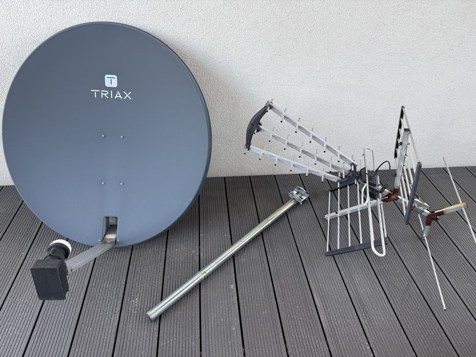 Satelita talerz, antena komplet