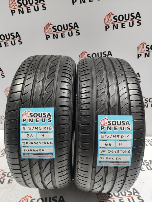 2 pneus semi novos Bridgestone 215-45R16 Oferta  dos Portes