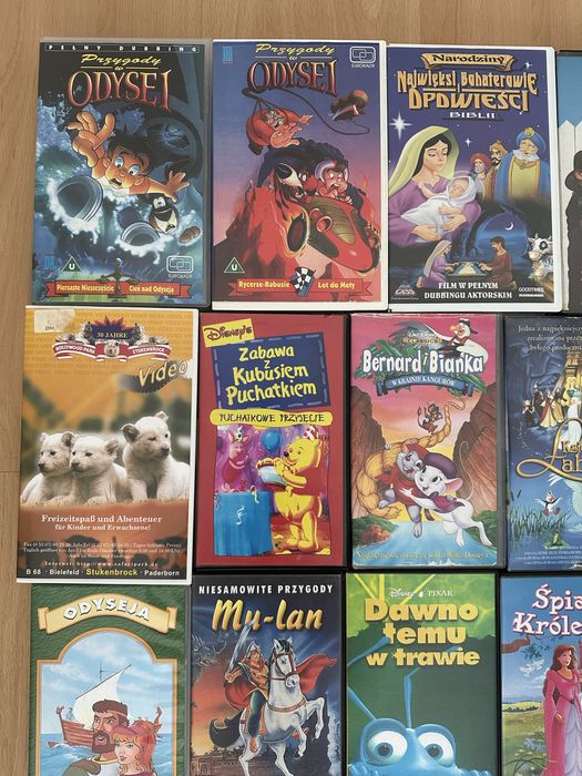 Bajki kasety VHS 11 szt.