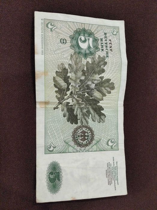 Nota 5 marcos - Alemanha, 198064739759484417121