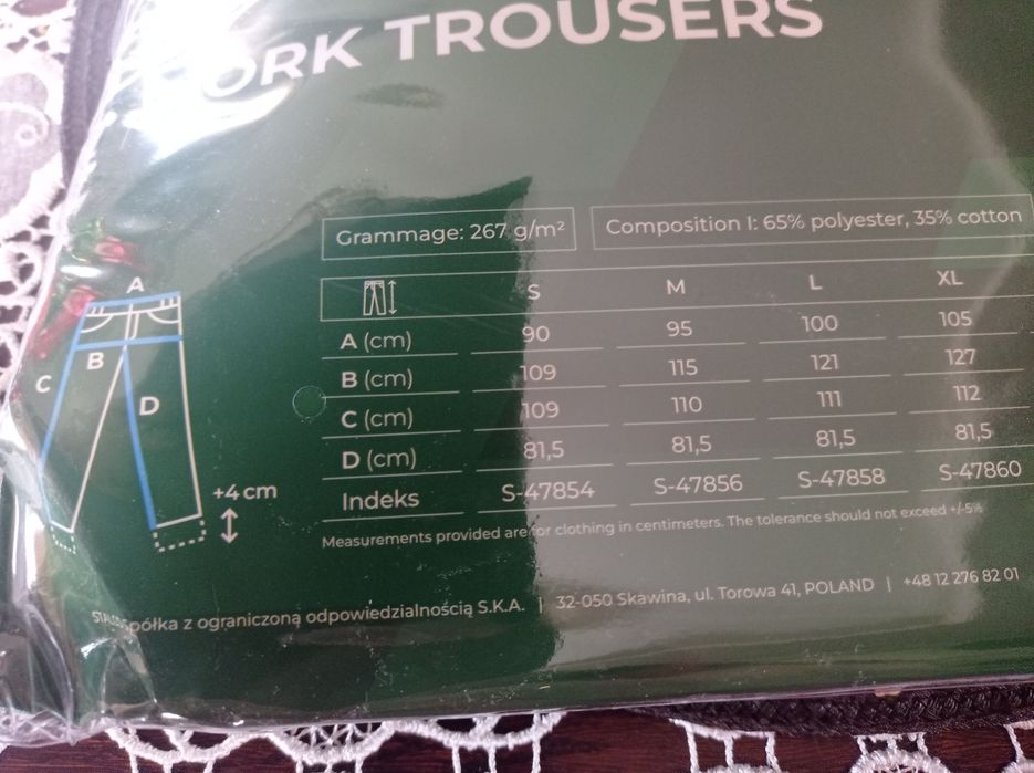 Spodnie robocze Stalco M,  L i XL nowe