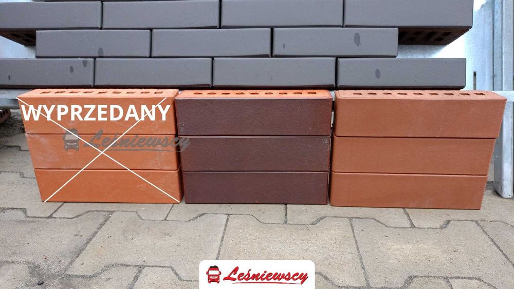 Cegła klinkierowa dziurawka połówka HIT CENOWY Kurier