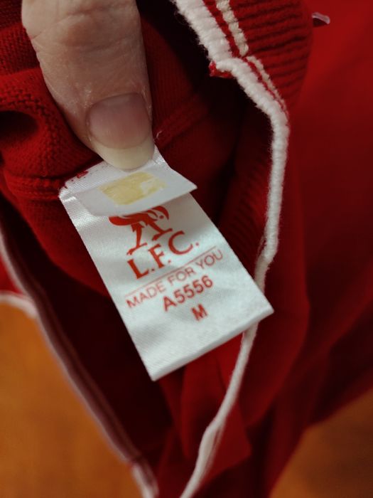Polo sweter dziergany LFC czerwony ładny M męski sportowy elegancki
