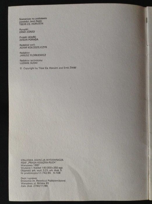 Komiksy 3 szt. r.1988, r.1987, r.1987