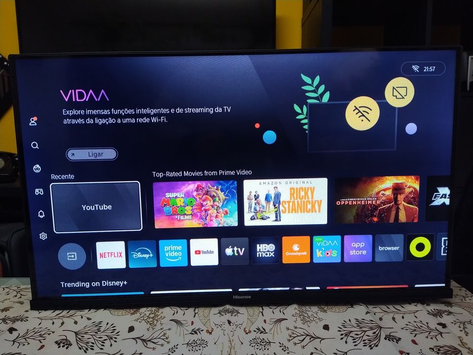Monitor smart TV Hisense 32" PEÇAS casa quarto apartamento vivenda.