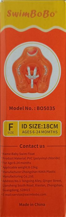 Boia de Natação para Bebé SwimBoBo (6-24 meses)