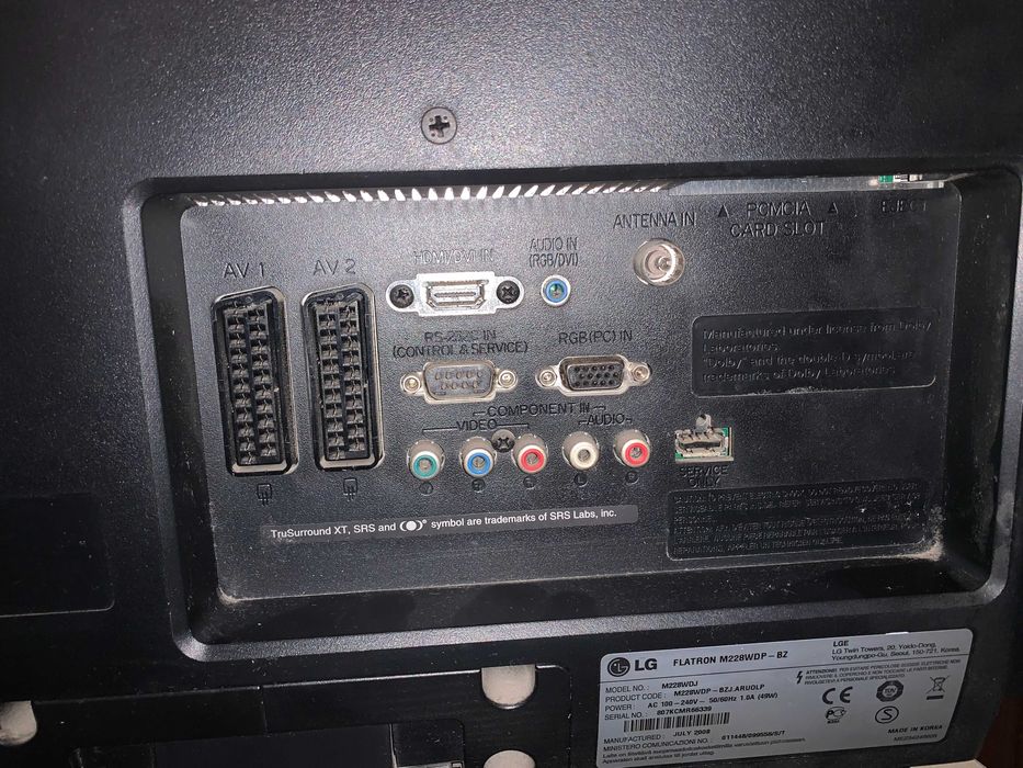 Монитор Б/У  ЖК-монитор LG Flatron M228WDP с диагональю 22"