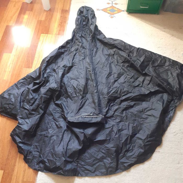 Poncho de bicicleta de cidade ELOPS 100 PRETO M/L
