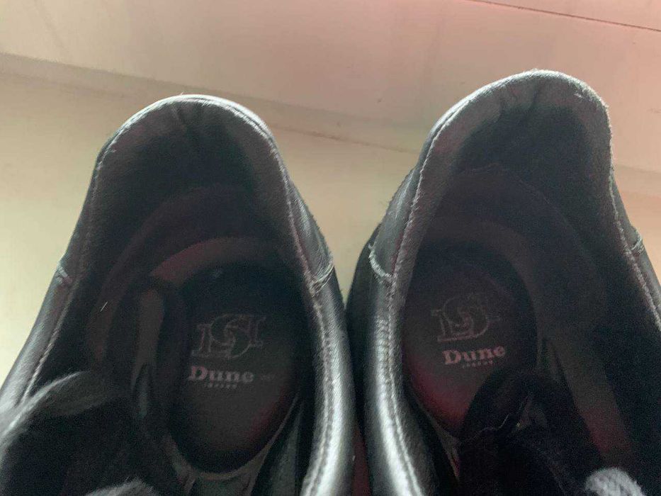 Осенние кожаные кеды Dune London